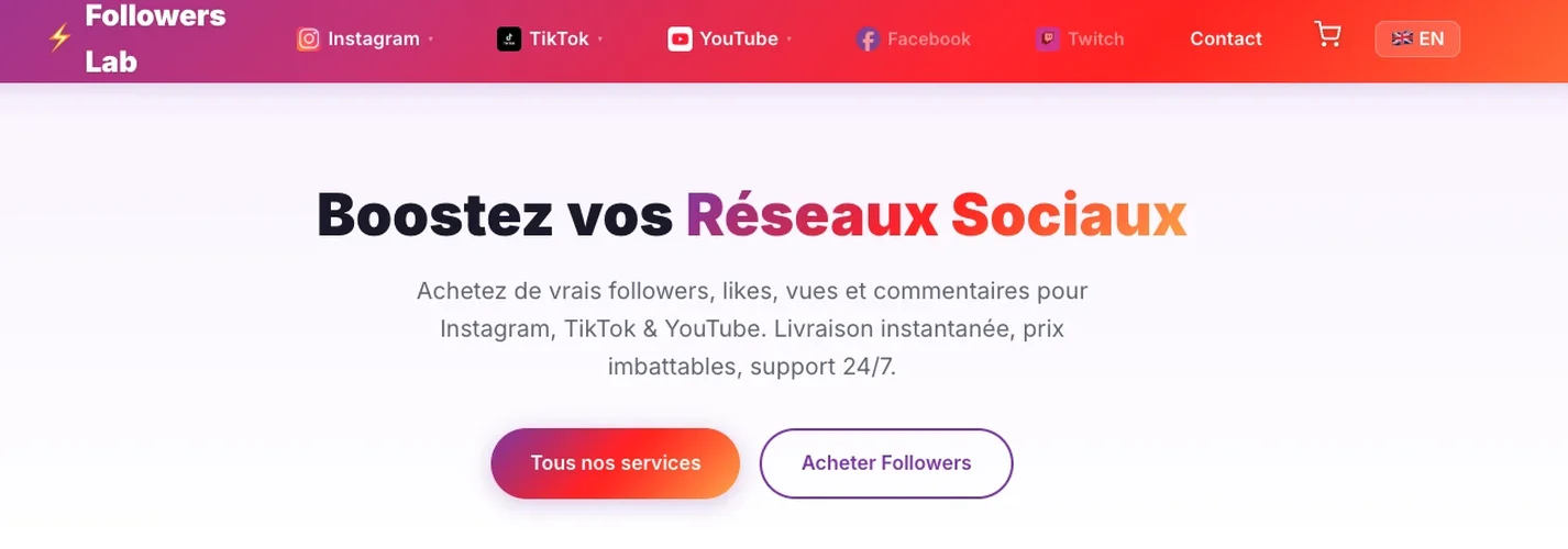 Followers Lab - buy Instagram followers cheap and reliable